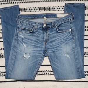 rag❣️& bone Light Blue Distressed Skinny Jeans